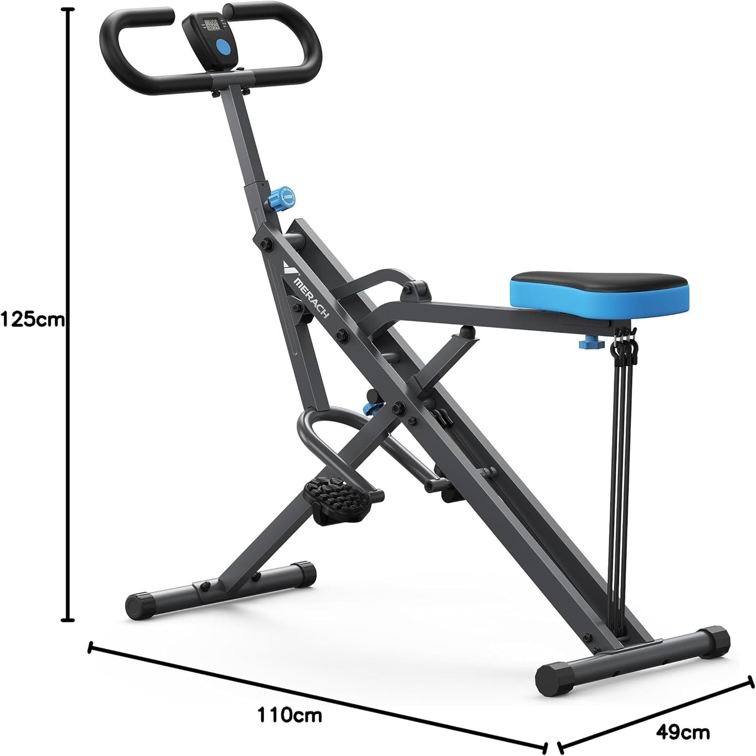 MERACH Squat Machine – Adjustable Resistance Foldable Leg Trainer for Glutes & Full-Body Workout, 350lbs Capacity - Image 9
